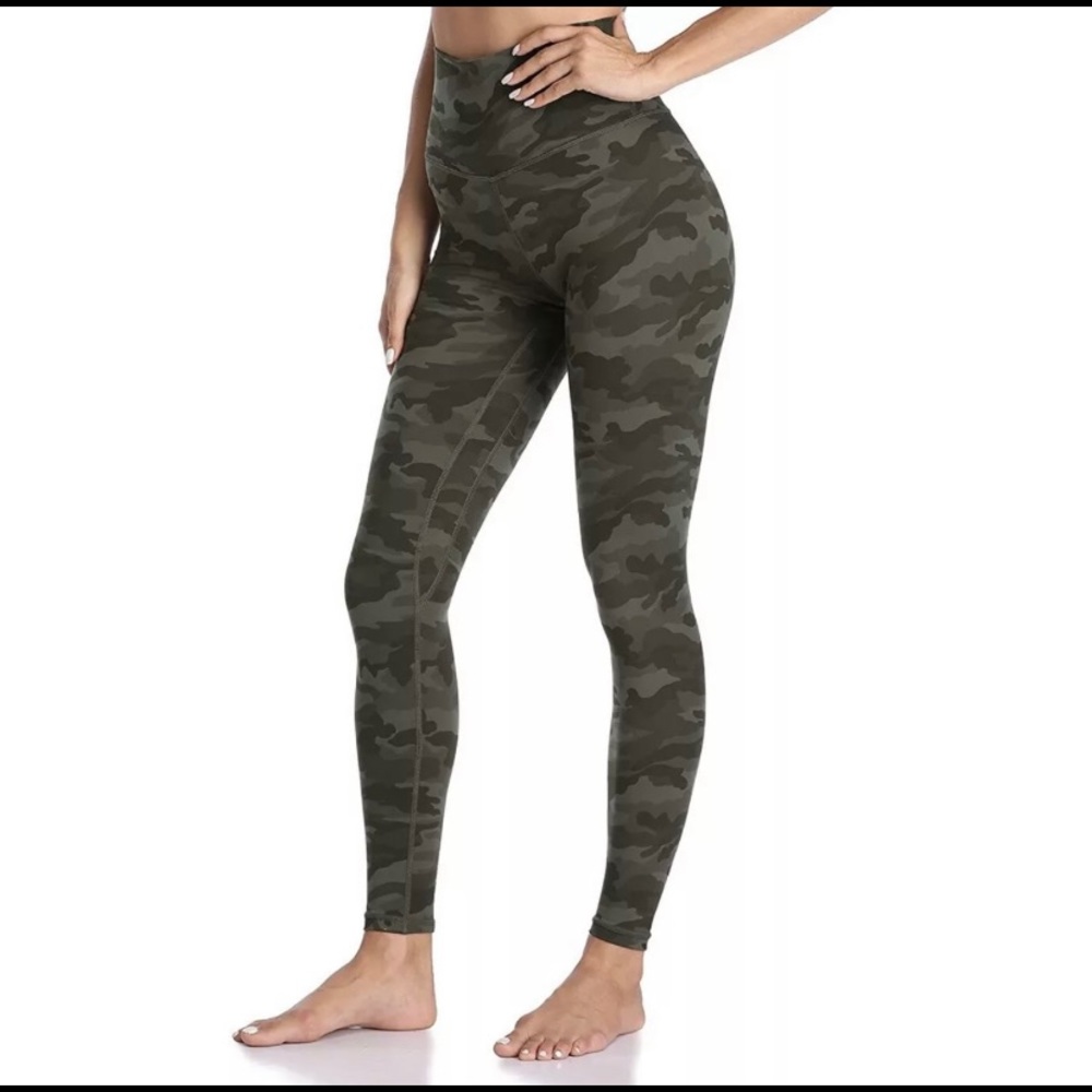 Women’s Army Green Camo high waisted leggings